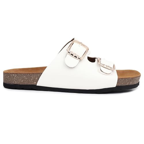 SOULSUN Cork Comfortable Ethnic Flats Sandals for Women and Girl