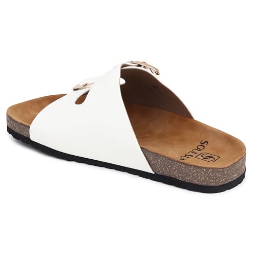 SOULSUN Cork Comfortable Ethnic Flats Sandals for Women and Girl