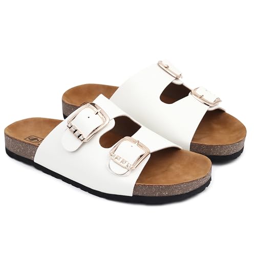 SOULSUN Cork Comfortable Ethnic Flats Sandals for Women and Girl