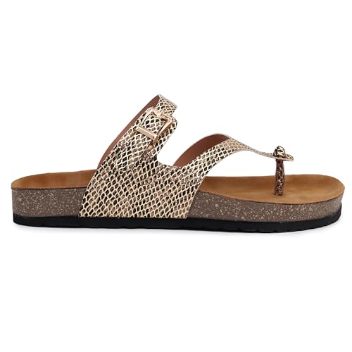 SOULSUN Cork Comfortable Ethnic Flats Sandals for Women and Girl