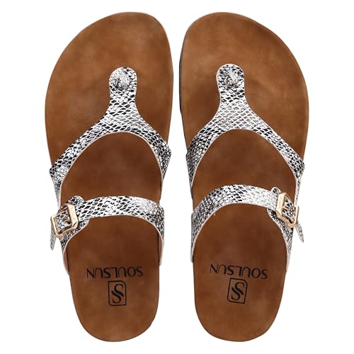 SOULSUN Cork Comfortable Ethnic Flats Sandals for Women and Girl