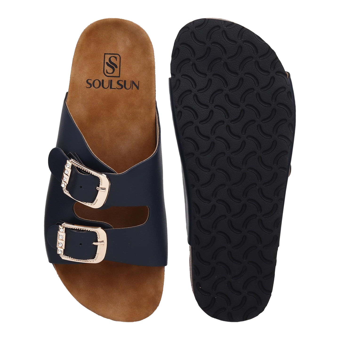 SOULSUN Cork Comfortable Ethnic Flats Sandals for Women and Girl