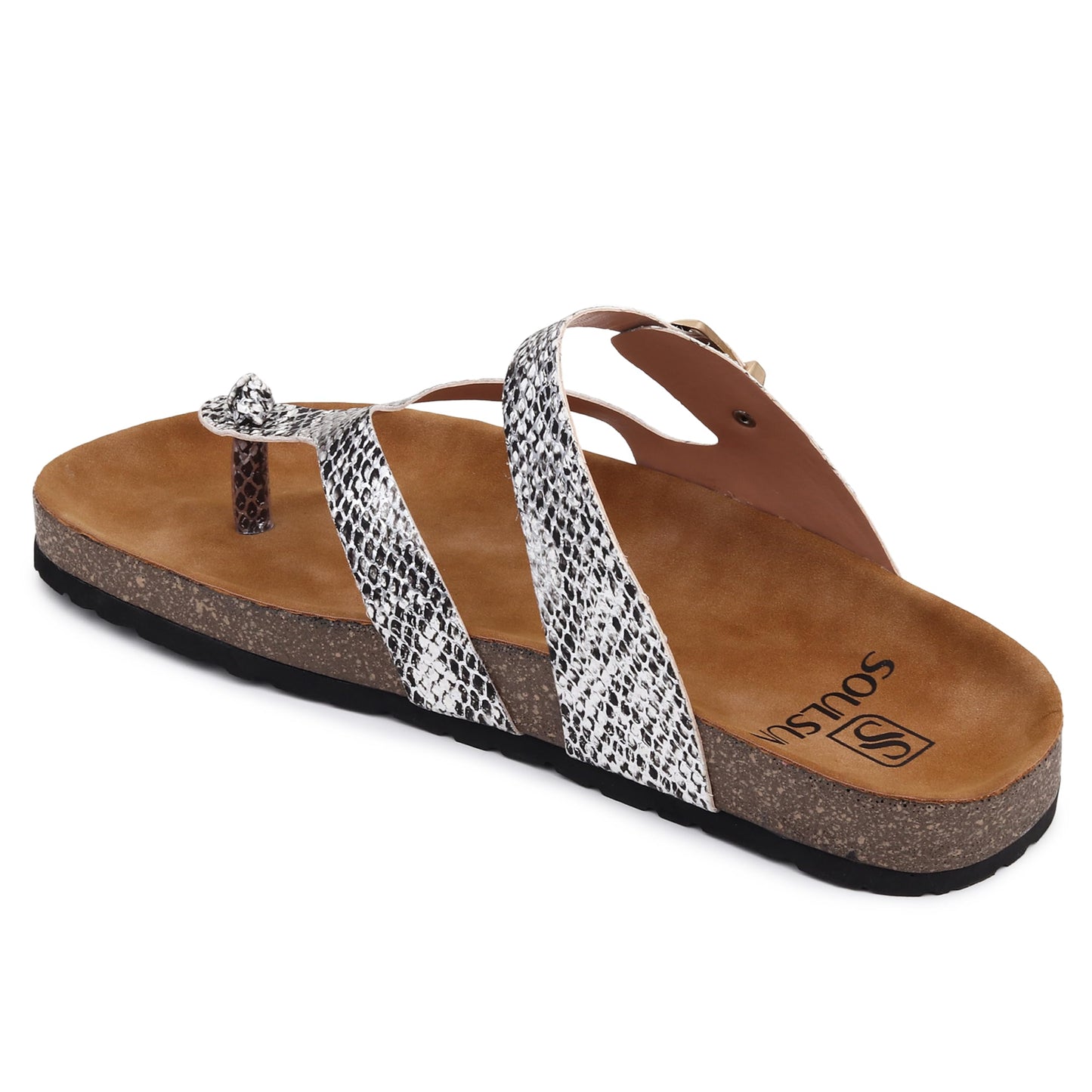 SOULSUN Cork Comfortable Ethnic Flats Sandals for Women and Girl