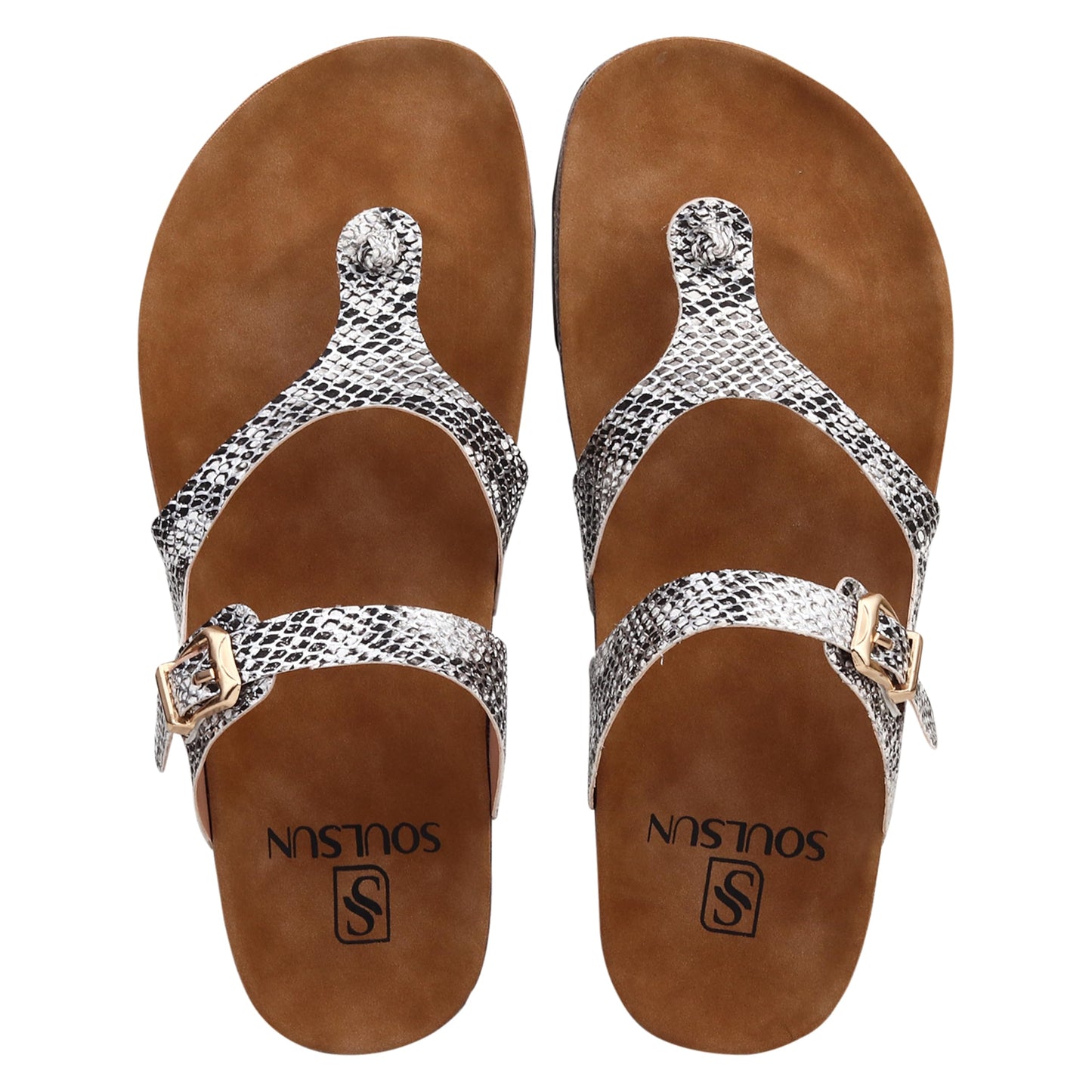SOULSUN Cork Comfortable Ethnic Flats Sandals for Women and Girl