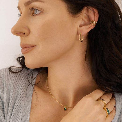Dainty Emerald Necklace