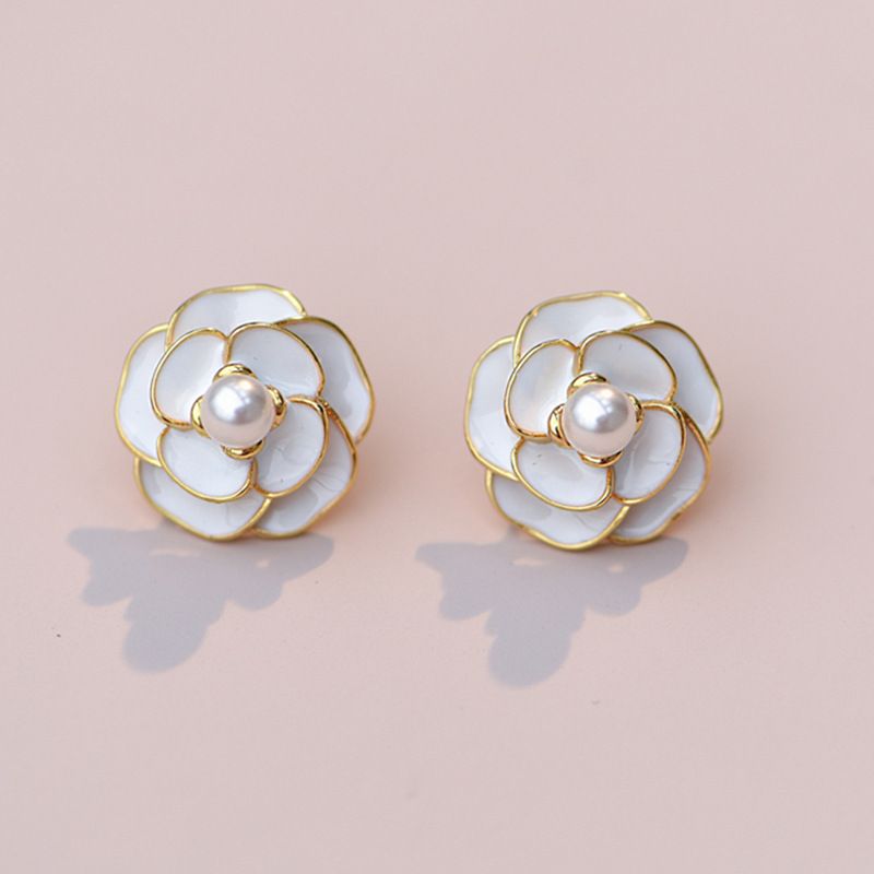 Pearl Flower Earrings