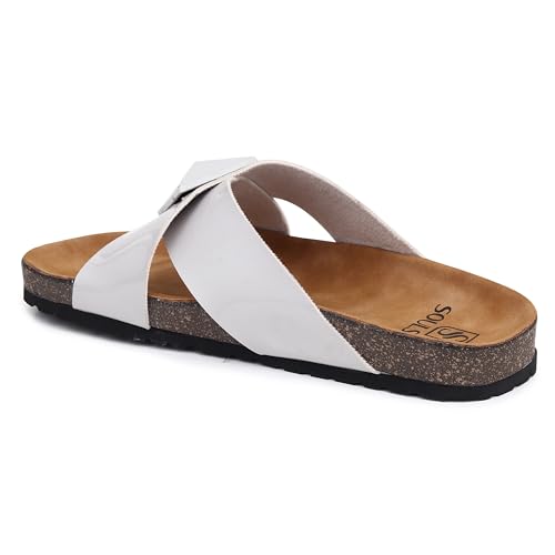 SOULSUN Cork Comfortable Ethnic Flats Sandals for Women and Girl