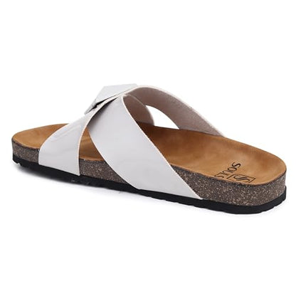 SOULSUN Cork Comfortable Ethnic Flats Sandals for Women and Girl