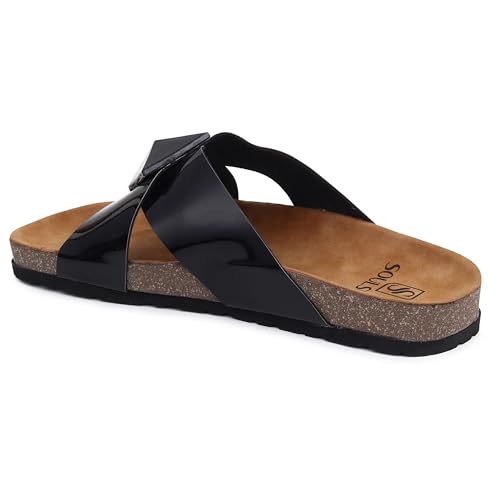 SOULSUN Cork Comfortable Ethnic Flats Sandals for Women and Girl