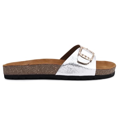 SOULSUN Cork Comfortable Ethnic Flats Sandals for Women and Girl