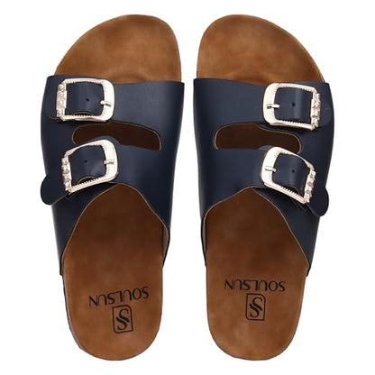 SOULSUN Cork Comfortable Ethnic Flats Sandals for Women and Girl