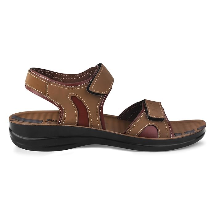PUROSOFT Eva Extra Soft Men's Classic Sandal with Adjustable Back Strap | Comfortable & Lightweight, Stylish & Anti-Skid | Waterproof & Everyday Use