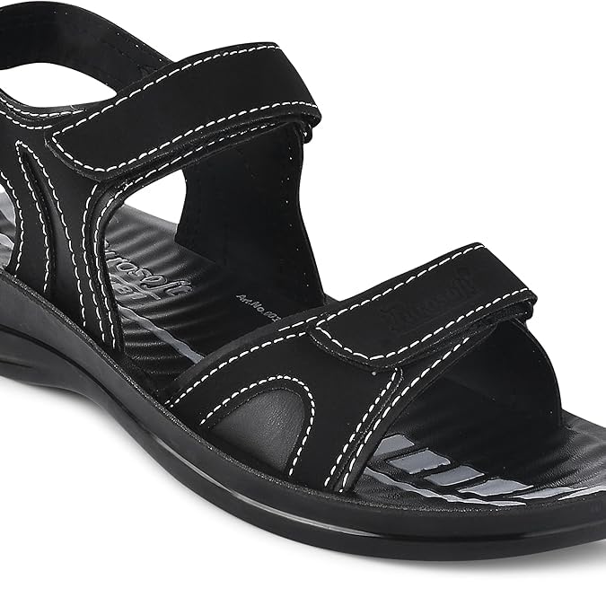 PUROSOFT Eva Extra Soft Men's Classic Sandal with Adjustable Back Strap | Comfortable & Lightweight, Stylish & Anti-Skid | Waterproof & Everyday Use