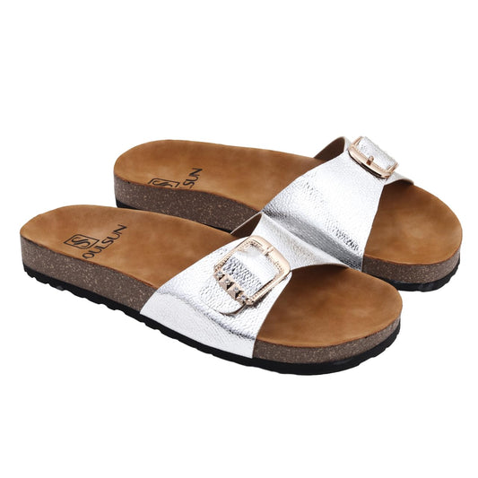 SOULSUN Cork Comfortable Ethnic Flats Sandals for Women and Girl