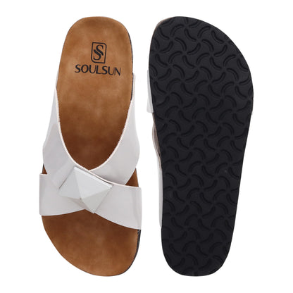 SOULSUN Cork Comfortable Ethnic Flats Sandals for Women and Girl