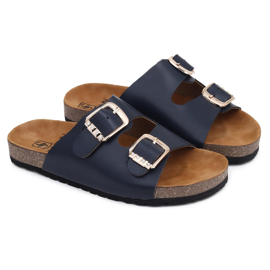 SOULSUN Cork Comfortable Ethnic Flats Sandals for Women and Girl
