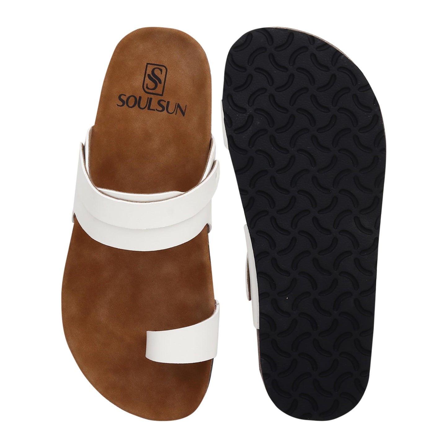 SOULSUN Cork Comfortable Ethnic Flats Sandals for Women and Girl