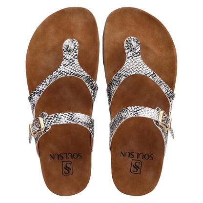 SOULSUN Cork Comfortable Ethnic Flats Sandals for Women and Girl