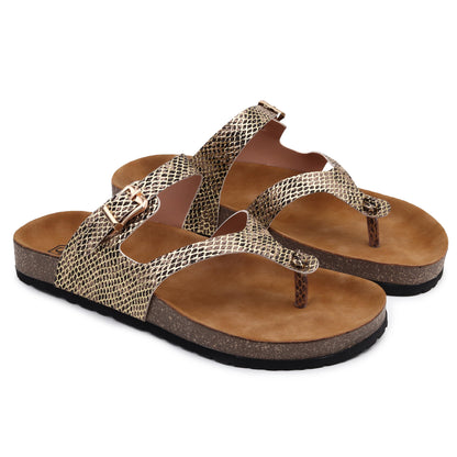 SOULSUN Cork Comfortable Ethnic Flats Sandals for Women and Girl