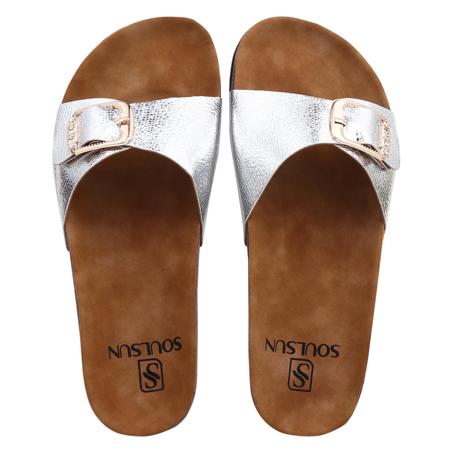 SOULSUN Cork Comfortable Ethnic Flats Sandals for Women and Girl